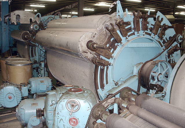 DAVIS & FURBER 84" Wool Card, 2 cylinder with breast.